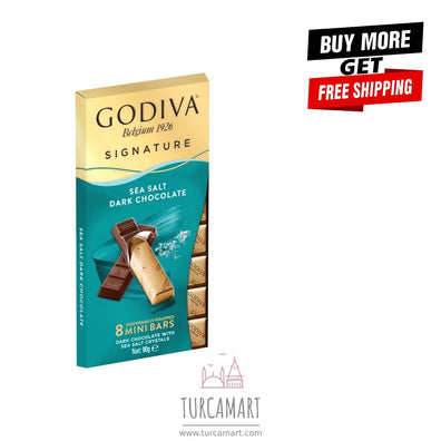 Godiva Signature Dark Chocolate with Sea Salt 90g Saver Pack